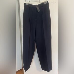 NWT Banana Republic Double-Weave Puddle Suit Pant - Navy